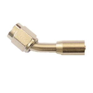 Crimp PTFE Hose End 45° | -03
