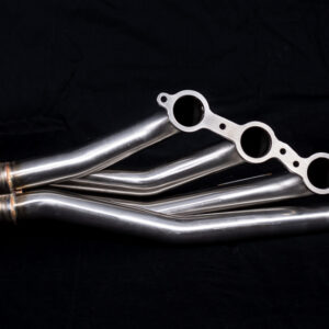 GM A-Body LS Swap Headers Stainless Steel Long Tube 1 7/8" Primaries with 3" Merge Collector and Complete V-band Clamp Assembly (Gaskets and Hardware Included)
