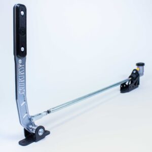 Pull-Back Style Hydraulic Handbrake - Grey Handle Relocation Rod