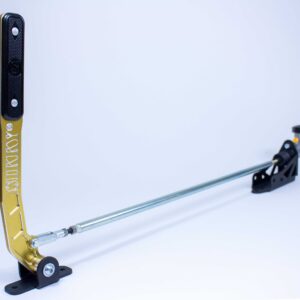 Pull-Back Style Hydraulic Handbrake - Gold Handle Relocation Rod