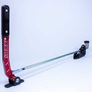 Pull-Back Style Hydraulic Handbrake - Red Handle Relocation Rod