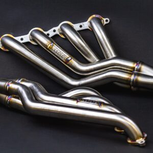 Z33/Z34/G35/G37  BMW E39 LS Swap Headers Stainless Steel Long Tube 1 7/8" Primaries with 3" Merge Collector and Complete V-band Clamp Assembly