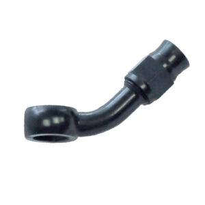 Reusable Banjo Hose End -03 x 11MM-7/16 x 45° Steel Black