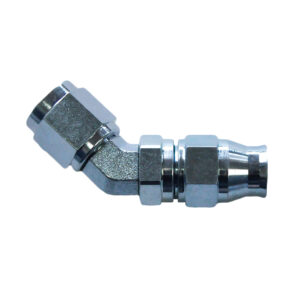 Reusable PTFE Hose End -04 x 45° Forged Steel