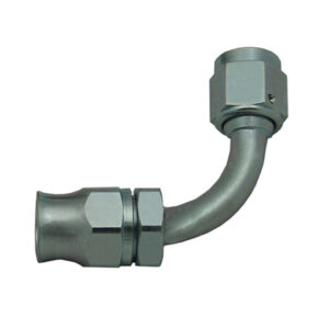 Reusable PTFE Hose End -04 x 90° Steel