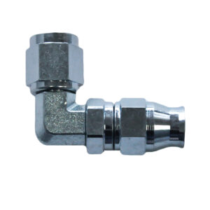 Reusable PTFE Hose End -04 x 90° Forged Steel