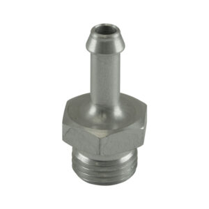 Clear, 6mm / 1/4" Hose End to -6 AN ORB Male Straight