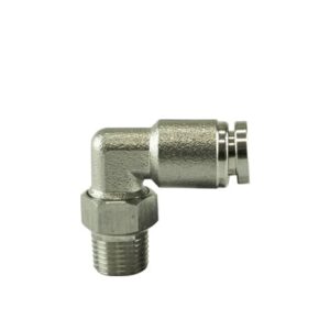 1/8" NPT to 90 Degree 1/4" pushloc stainless steel