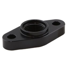 Billet AN-10 orb Turbo Drain adapter with Silicon O-ring.  52mm Mounting Holes - T3/T4 style fitment