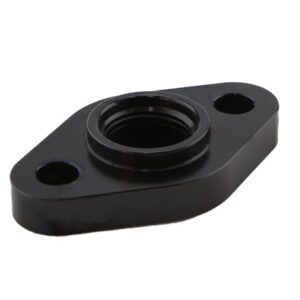 Billet AN-10 orb Turbo Drain adapter with Silicon O-ring.  52.4mm Mounting Holes - Large frame universal fit.